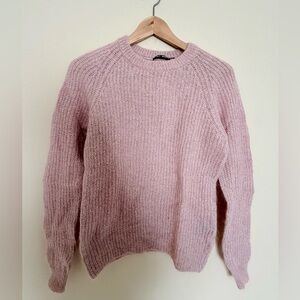 BLK DNM Soft Pink Crew Neck Sweater
